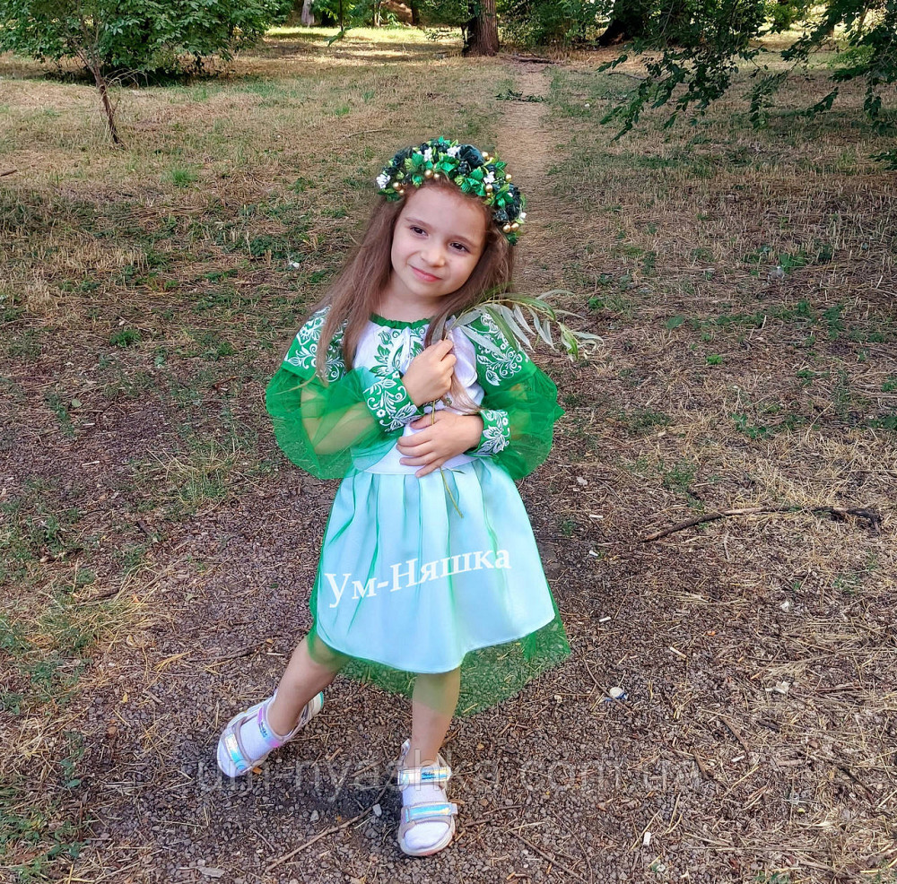 Вишиванка сукня зелена Казка Мавка Кривий Ріг - фото 6