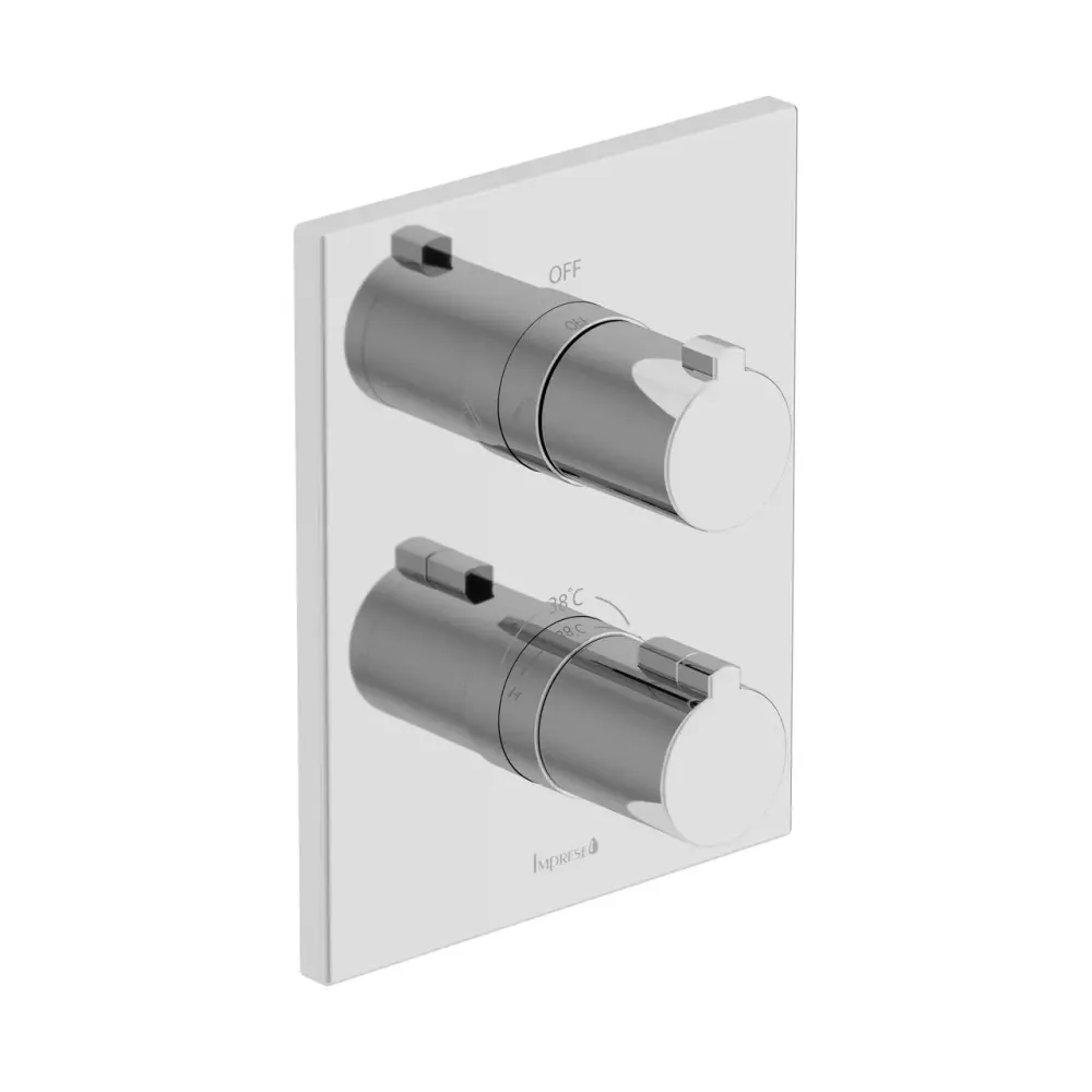 Смеситель термостатический скрытого монтажа на 2 потребителя Imprese VIOLIK f04610801AC хром Киев - изображение 1