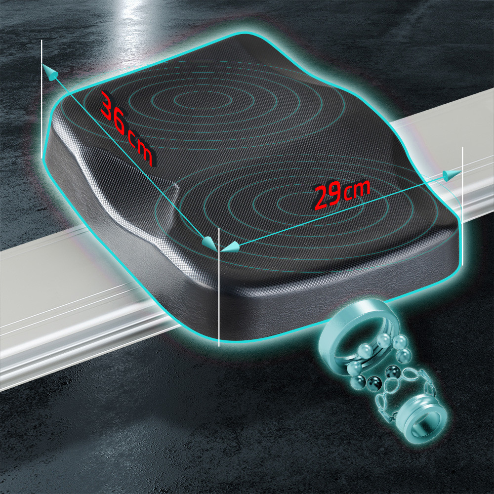 Гребной тренажер электромагнитный inSPORTline Yukona серый Киев - изображение 4