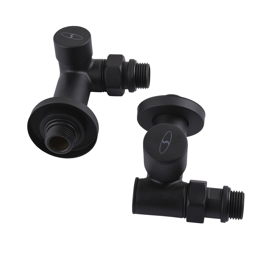 Набір Кран вентильний кутовий з американкою SOLOMON LUX 1/2″  7777  TEN (2шт.) BLACK  (1уп) Луцк - изображение 3