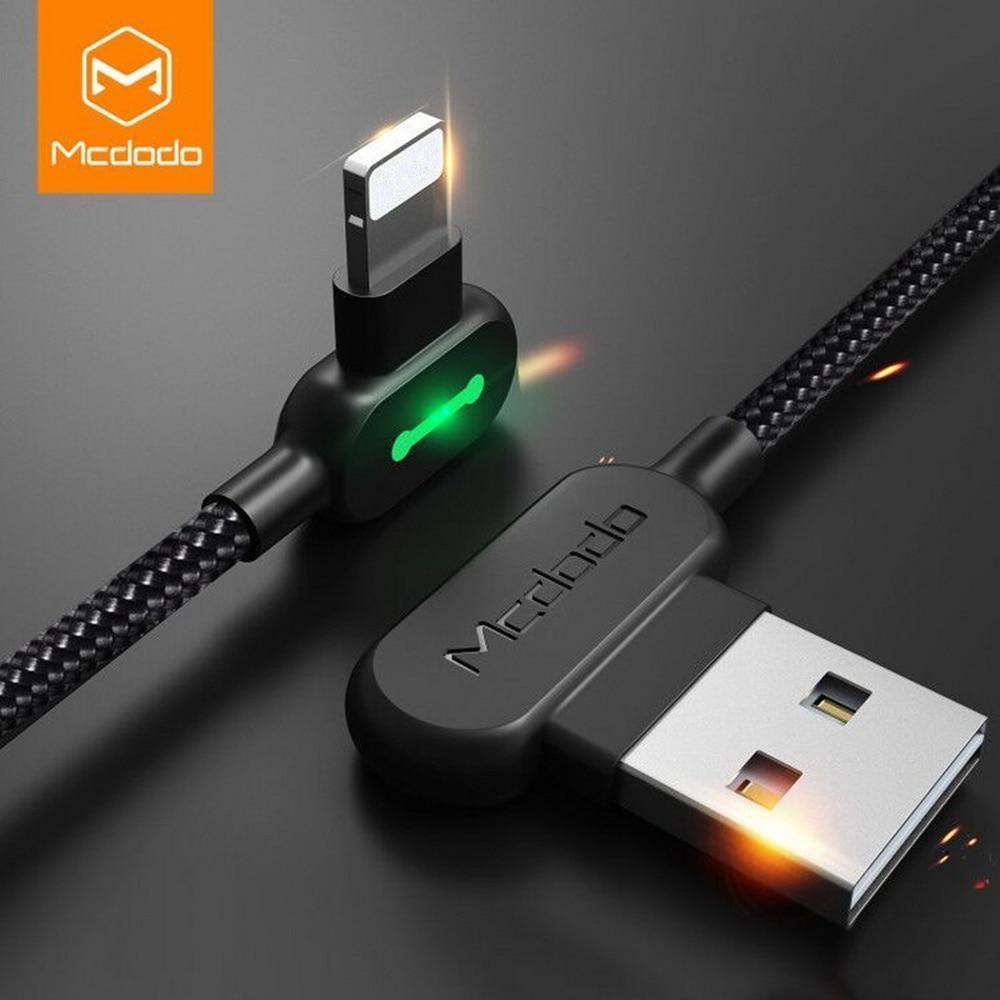 Кабель Lightning Mcdodo с двусторонним USB разъемом LED индикацией для зарядки и передачи данных (Черный, 3м) Николаев - изображение 9