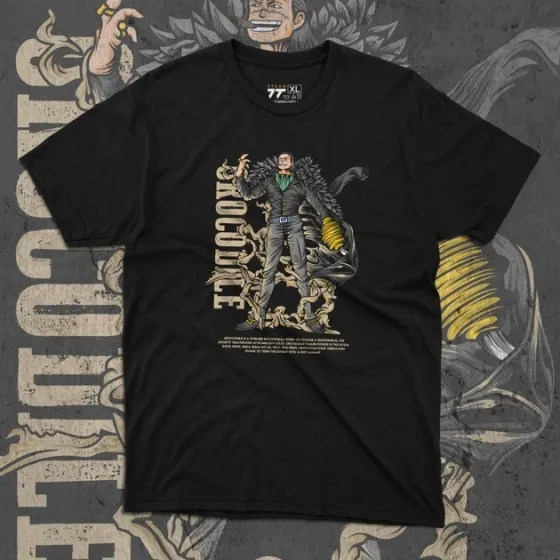 Футболка для подростка мальчика с принтом Ван Пис Crocodile Размер 160 Anime10234 Днепр