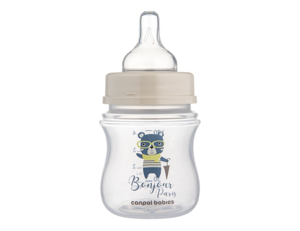 Бутылочка антиколиковая Canpol babies EasyStart 120 мл PP с широким горлом Bonjour Paris, синяя Кривой Рог - изображение 3