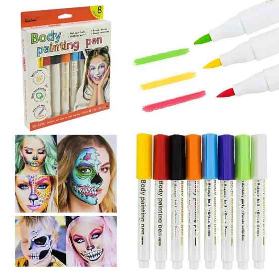 Дитячий набір аквагриму "Маркери" Cel-2502, 8 кольорів Вінниця