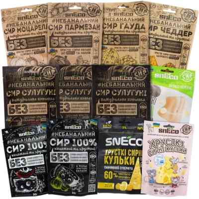 Сыр сушеный snEco All in 12 шт (4823095009927) Винница