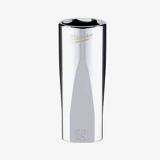 Головка хромована метрична подовжена 3/8'' MILWAUKEE, 19мм Одеса