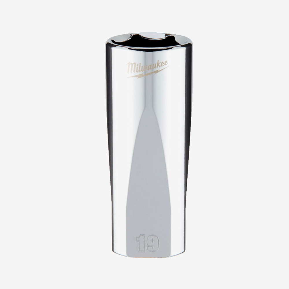 Головка хромована метрична подовжена 3/8'' MILWAUKEE, 19мм Одеса - фото 1