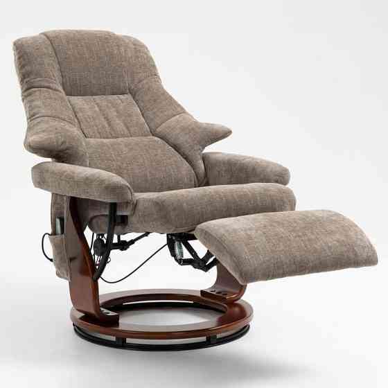 Крісло для відпочинку Avko Style ARMH 002 Cappuccino з масажем, підігрівом і підставкою для ніг Київ