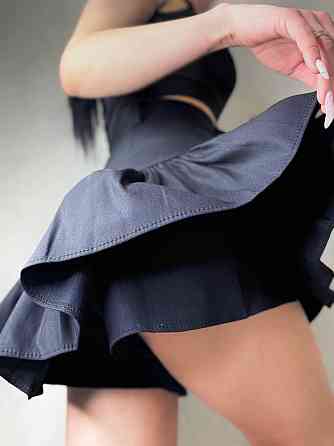 Женская романтичная мини юбка - шорты из джинса Одесса