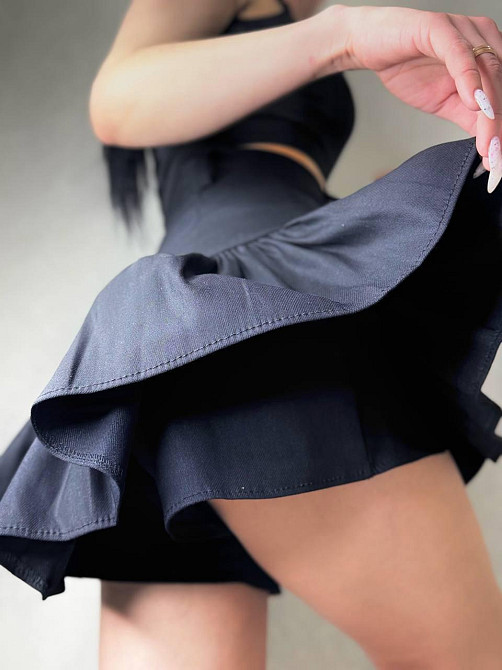 Женская романтичная мини юбка - шорты из джинса Одесса - изображение 6
