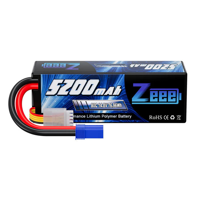 Акумулятор Zeee 14.8V 80C 5200mah 4S RC Lipo EC5 Київ - фото 1