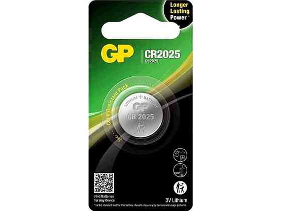 Батарейка літієва CR2025 Lithium Button Cell 3.0V 1шт (блістер) ТМ GP Київ