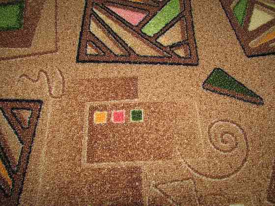 Ковровая дорожка лучшая цена, коричневые кубики,  Ковёр на отрез, любые размеры Каменское