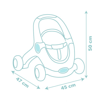 Коляска для ляльок Smoby Little для прогулянок 3в1, з пупсом, синій (140308) Вінниця - фото 7