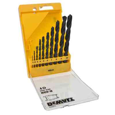 Набір свердл DeWALT HSS-R по металлу, 10шт, d=1-10мм. (DT5911) Вінниця