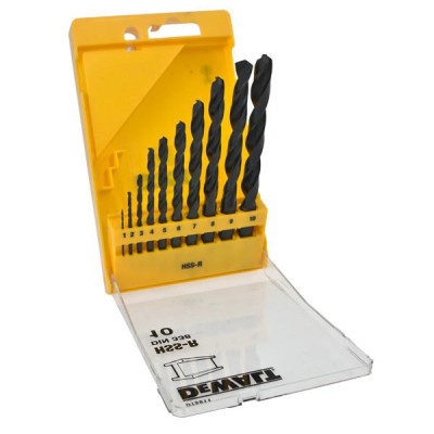Набір свердл DeWALT HSS-R по металлу, 10шт, d=1-10мм. (DT5911) Вінниця - фото 2