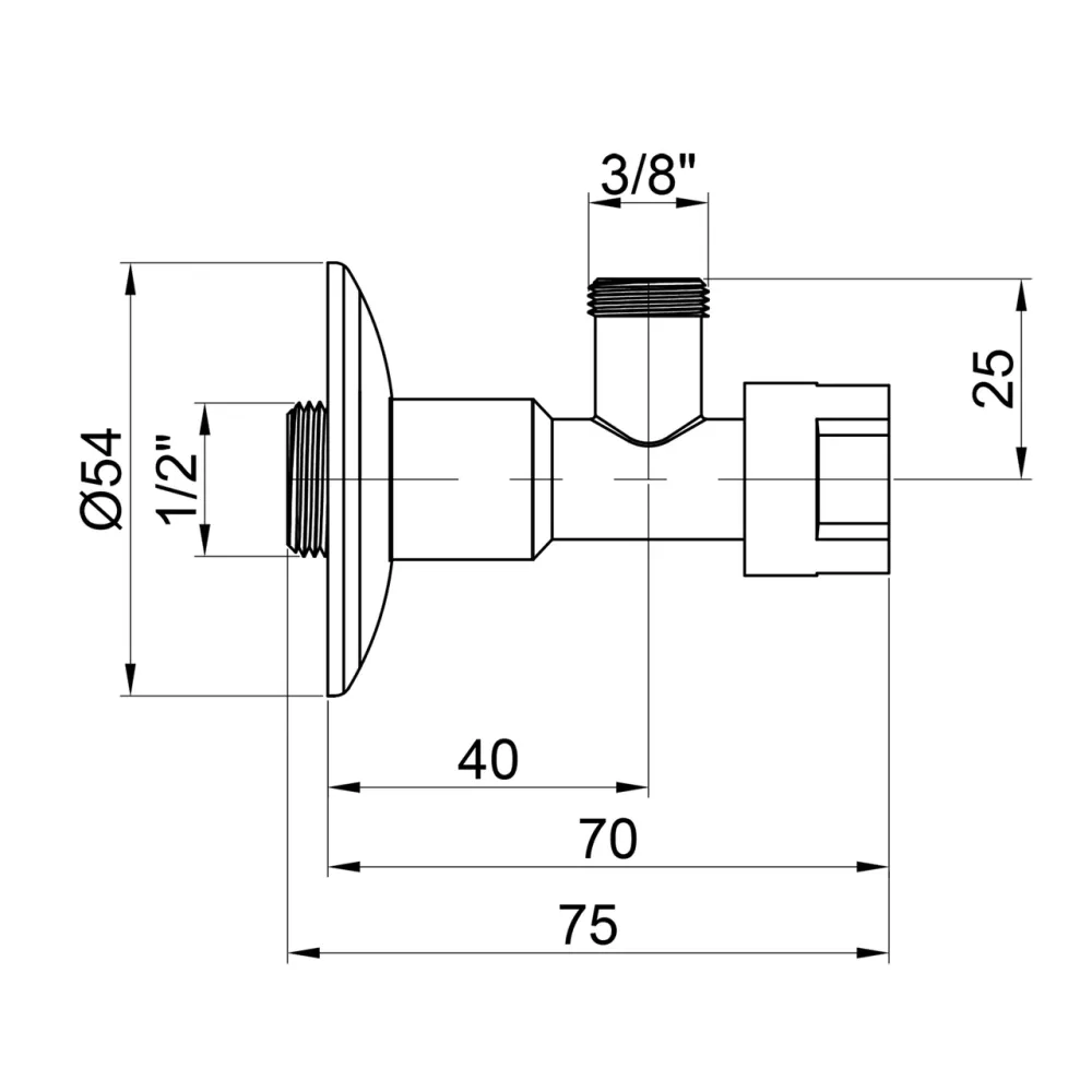Кран приладовий буксовий Icma 1/2"х3/8" кутовий No519 Київ - фото 2