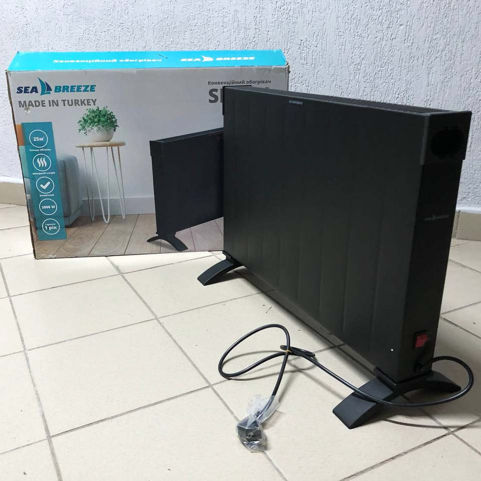 Мощный конвектор для дома SeaBreeze SB-041 2000 Вт, Тонкий электрический конвектор VO-35 Львов - изображение 7