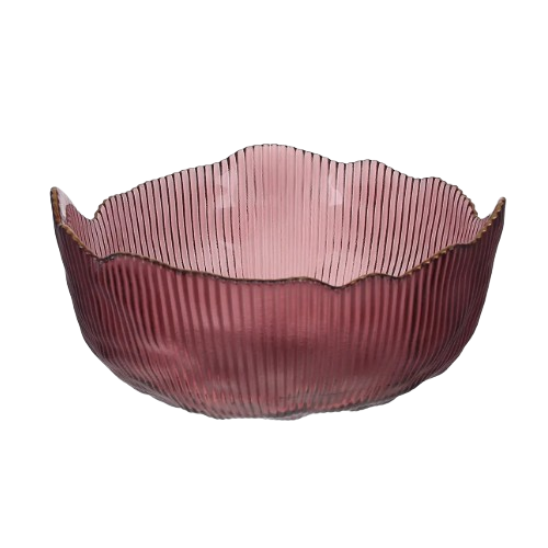 Салатник Fleur 20*9см скло пурпурний БОНА ДИ Житомир