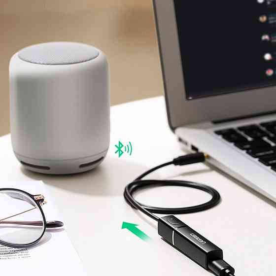 Bluetooth 5.0 передавач Ugreen aptX™ Low Latency transmitter mini Jack CM107 40761 (Чорний) Николаев