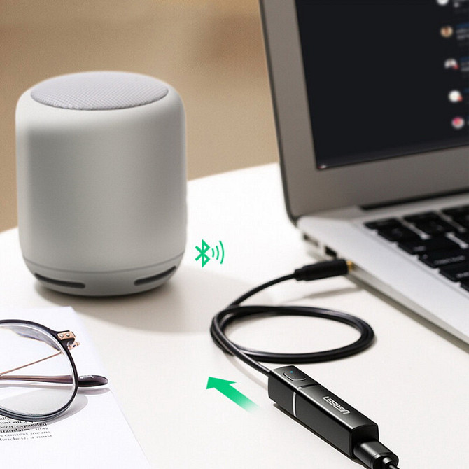Bluetooth 5.0 передавач Ugreen aptX™ Low Latency transmitter mini Jack CM107 40761 (Чорний) Николаев - изображение 4
