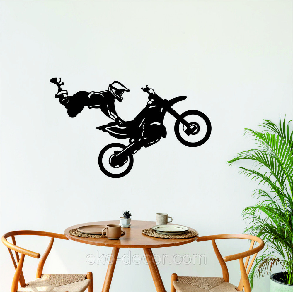 Декоративное настенное Панно «Мотофристайл», Декор на стену 110*68 см, Черный Киев - изображение 6