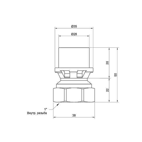 Переходник пресс Icma 26х1/2