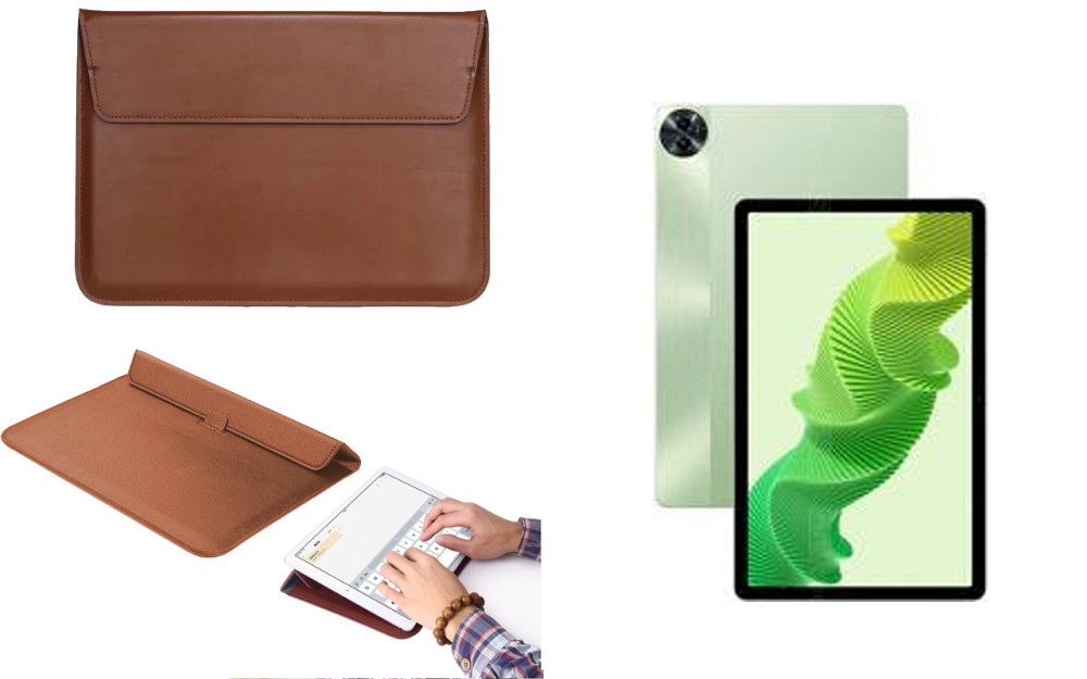 Чохол-конверт VitoCase для realme Pad 2, з функцією підставки для планшета Коричневий Київ - фото 1