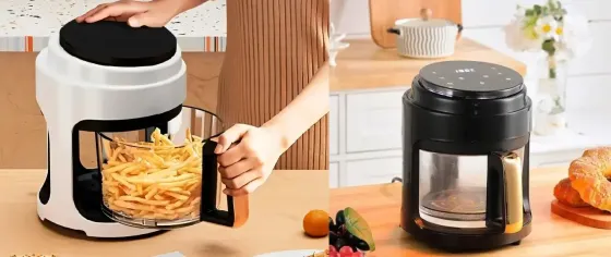 Аэрофритюрница безмасляная сенсорная на 6л Gold Diamond TK9905 3200Вт Коломия