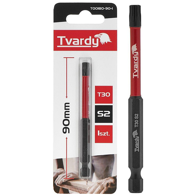 Біта удана "Tvardy" Torx T30 x 90мм Стрий - фото 1