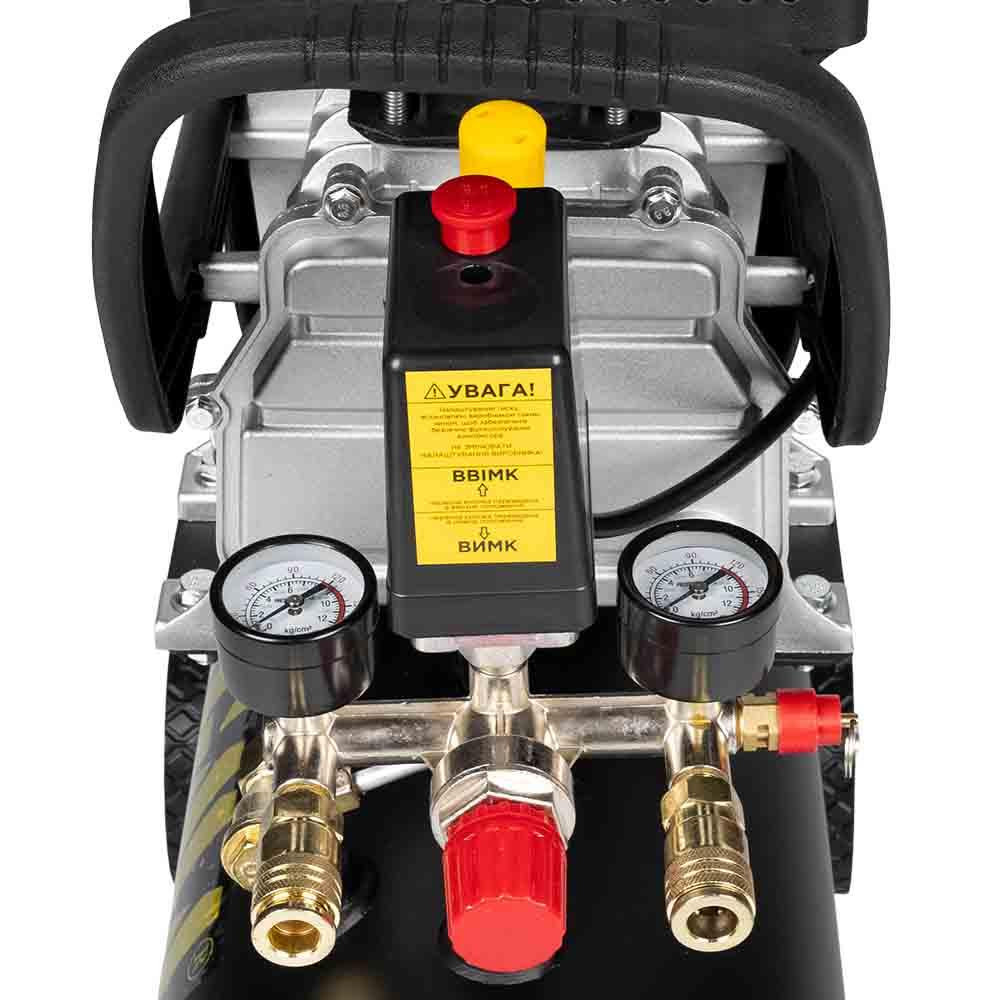 Компрессор одноцилиндровый 1.8кВт 230л/мин 8бар 24л (2 крана) SIGMA (7043131) Киев - изображение 5