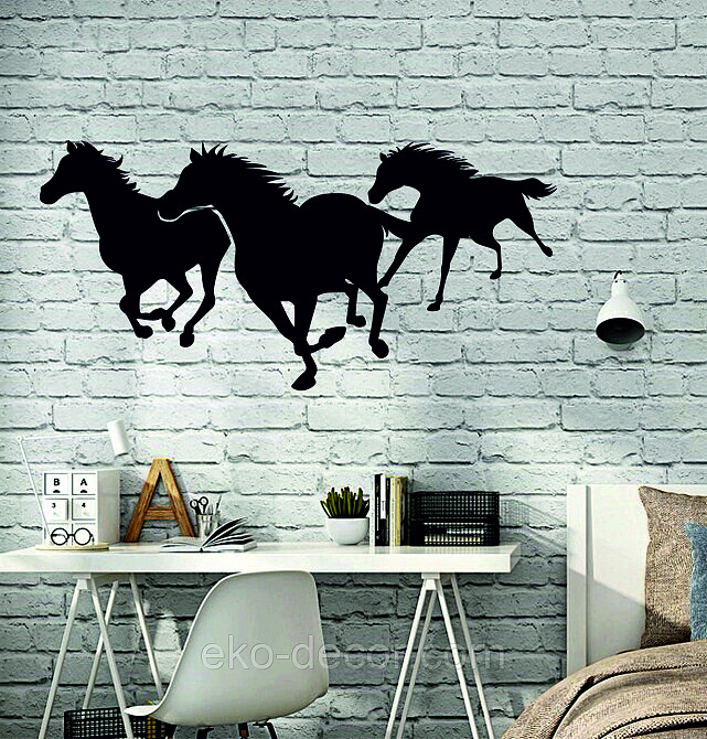 Декоративное настенное Панно «Лошади 3» Декор на стену Киев - изображение 4