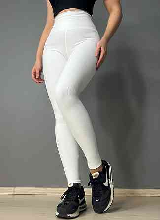 Лосини жіночі A-N 26001 в рубчик з широким поясом білі, білий, L Київ