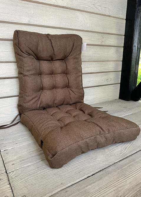 Подушка для стільців (50x120х8 см) подвійна Decorator Sawana колір світло-коричневий 84-164 Київ - фото 2