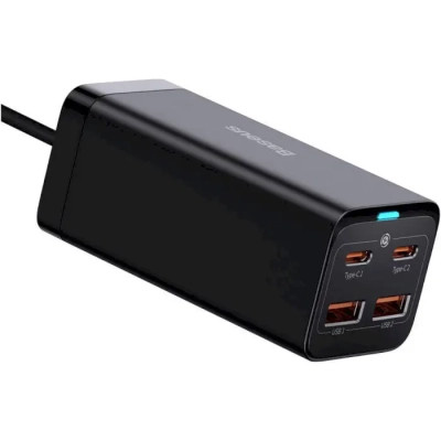 Зарядний пристрій Baseus 2xUSB-C 100W + 2xUSB GaN black (CCGP000101) Вінниця - фото 3
