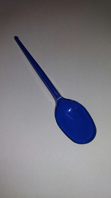 Ложки Юніта пластикові Преміум 100 шт Сині Харків - фото 1