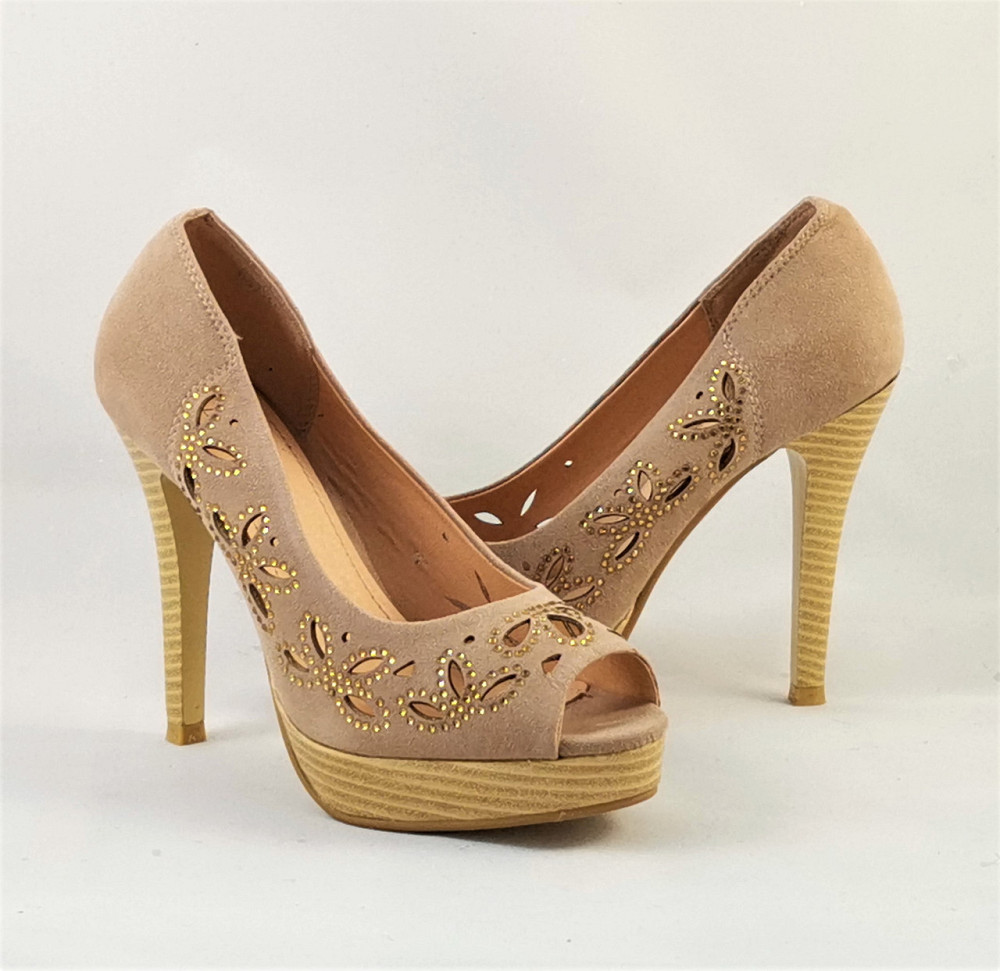 Жіночі Бежеві Туфлі на Каблуку Шпильке Замшеві Модельні (розміри: 36,37,38,39,40,41) - 37-1 Дніпро - фото 8