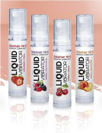 Стимулирующий лубрикант от Amoreane Med: Liquid vibrator - Strawberry ( жидкий вибратор ), 10 ml Sex Aura Киев