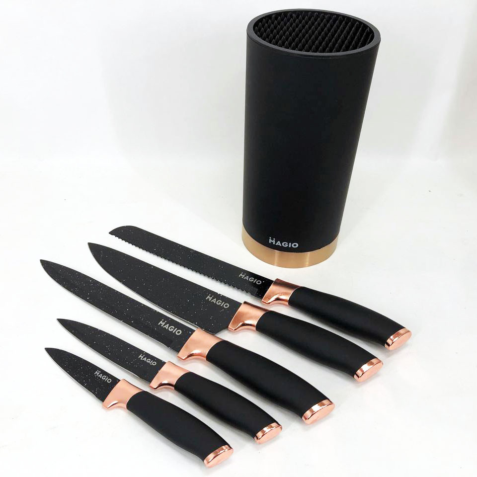 Комплект гострих ножів для кухні Magio MG-1091, Кухонний набір ножів для нарізання OM-41 Львів - фото 6