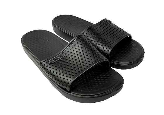 Шлепанцы мужские Fly Форсаж влагостойкие облегченные черные с перфорацией 42 Киев