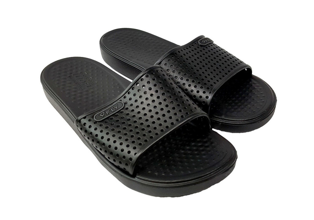 Шлепанцы мужские Fly Форсаж влагостойкие облегченные черные с перфорацией 42 Киев - изображение 1