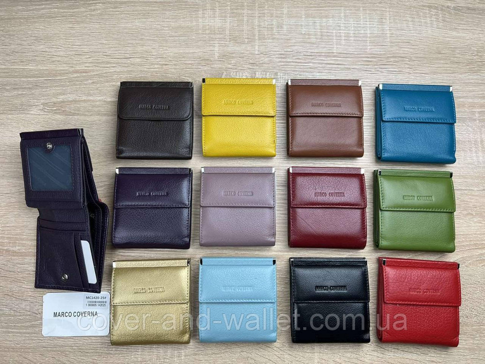 Золотий жіночий гаманець невеликого розміру із натуральної шкіри Marco Coverna MC 213 Київ - фото 10