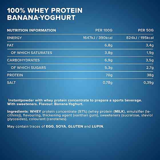 100 % Whey Protein 900g (Banana-Yoghurt) Луцк