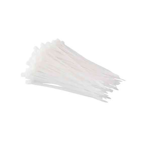 Хомут пластиковый, 2,5×100 мм, 100 шт/упак, белый INTERTOOL TC-2510 Киев