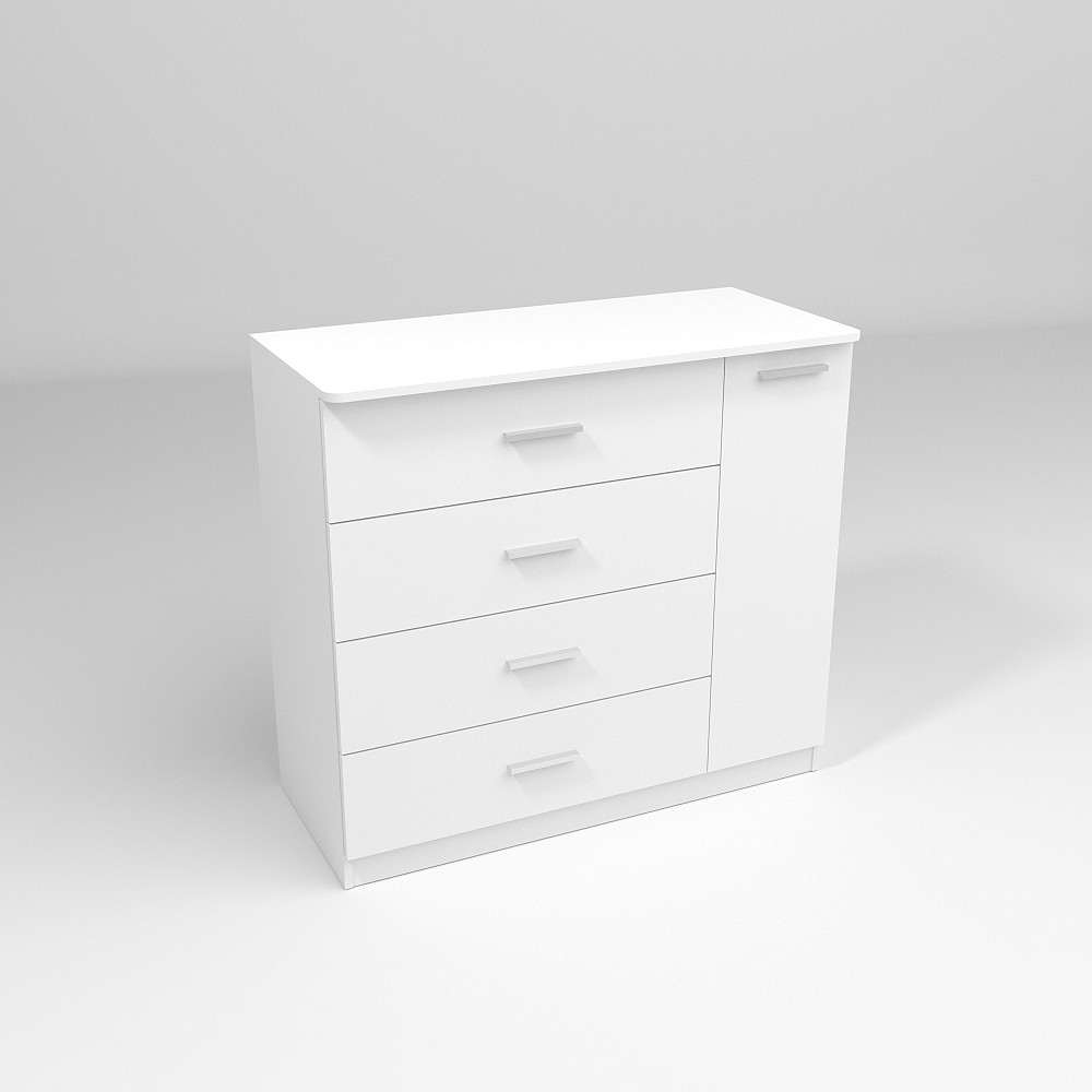 Комод Сабрина №2, Белый, 1100/500/1000 Львов - изображение 2