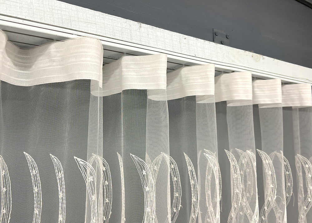 Тюль фатин с вышивкой и люрексом цвет молочный 2015т Киев - изображение 8