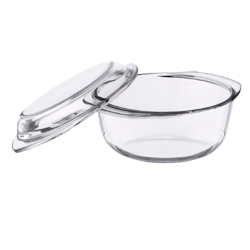 Каструля для запікання 2л жароміцне скло 4129 Interos Житомир