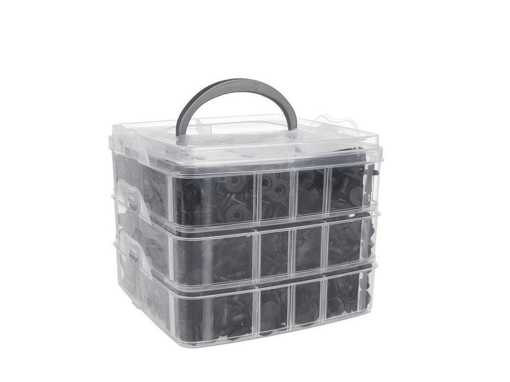 РемНабір автомобільних кліпс із знімачами "GeKo" комплект: 655 деталей - 16розмірів кліс+10стяжок+20подушечок Киев - изображение 9