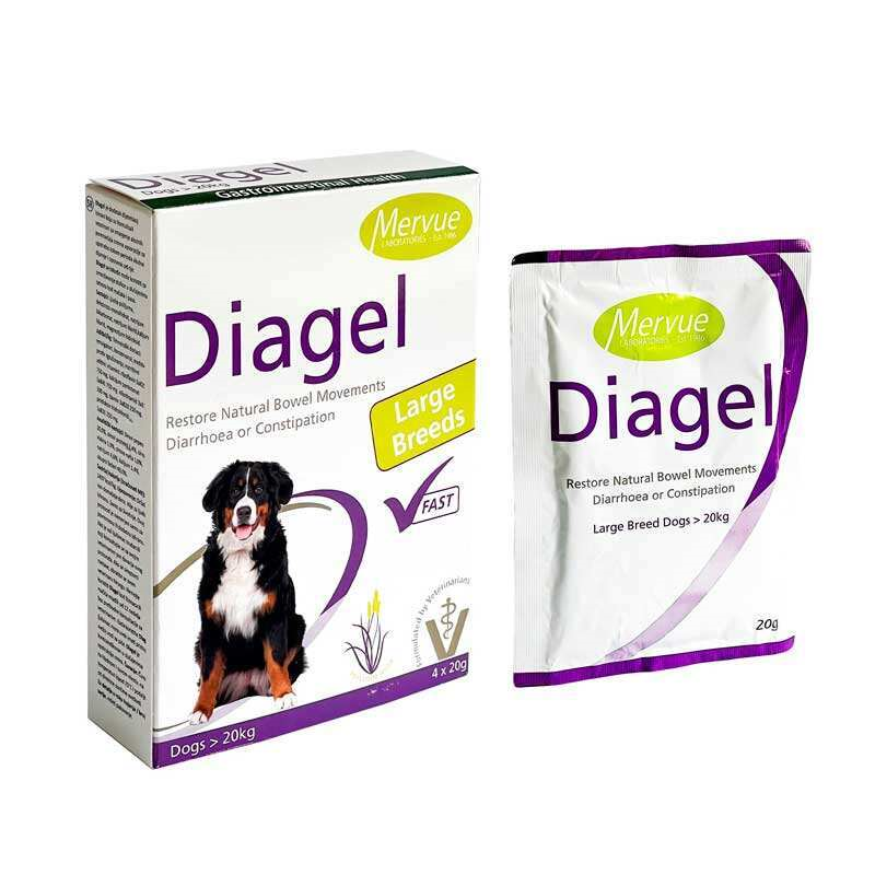 Mervue Diagel Dogs and Cats (Мерв'ю Діагель) домішка для котів і собак у разі діареї або закрепу 4 шт. х 20 г Запоріжжя - фото 1