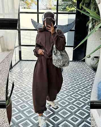 Жіночий повсякденний стильний костюм з якісної тринитки на флісі Одеса